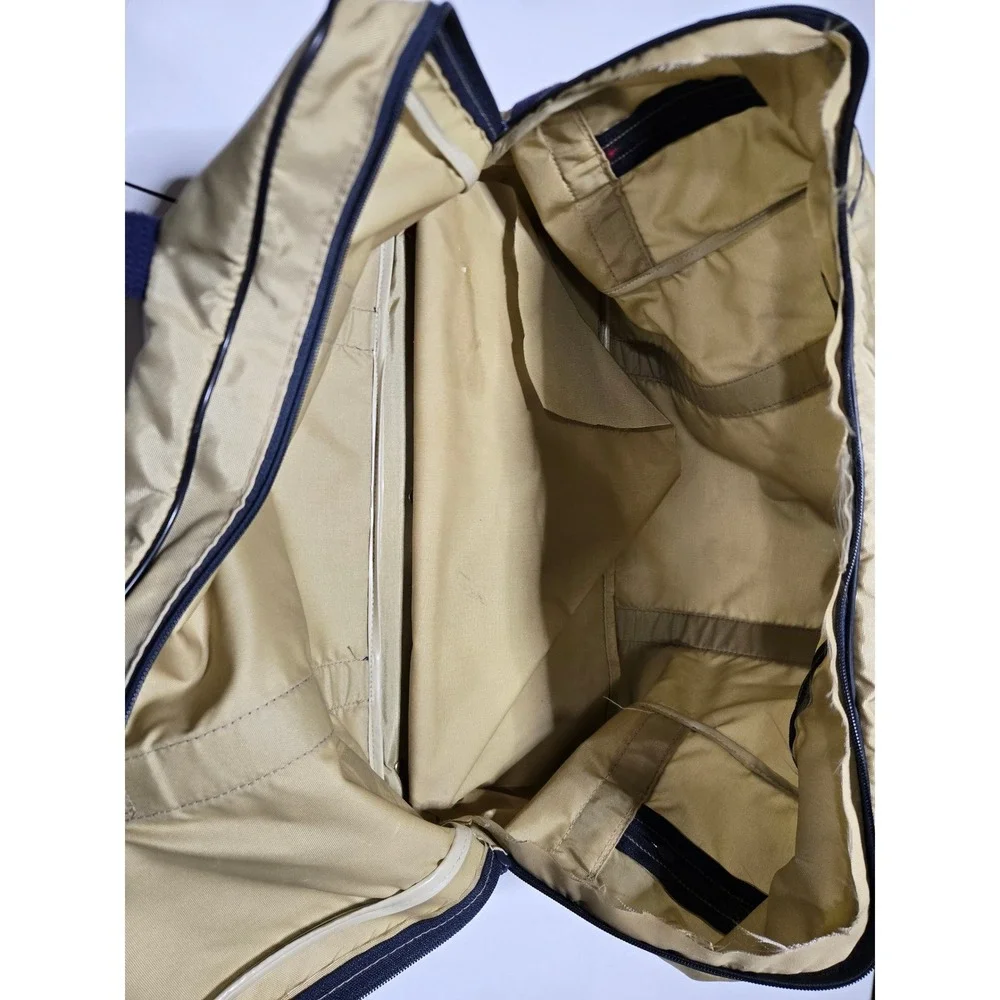WTVS 56 PBS Detroit‎ Tan Duffel Bag & Watch Vintage Promo TV Public Media